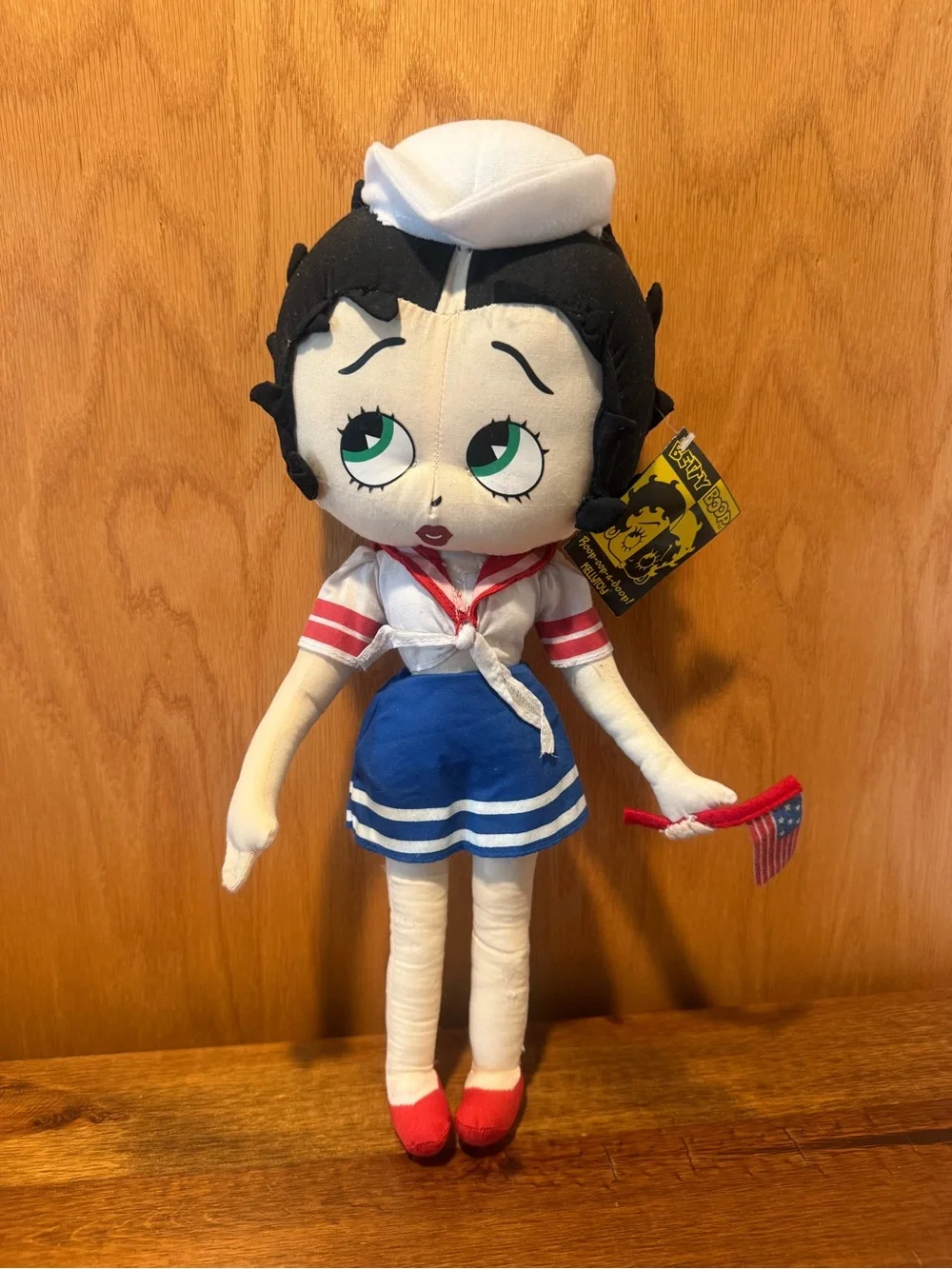 17” Patriotic Sailor Betty Boop Stuffed Plush Doll 2004 Kellytoy - 4th of July